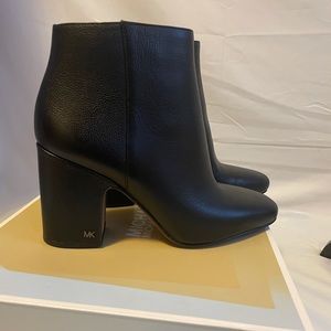 BNIB MK leather Booties